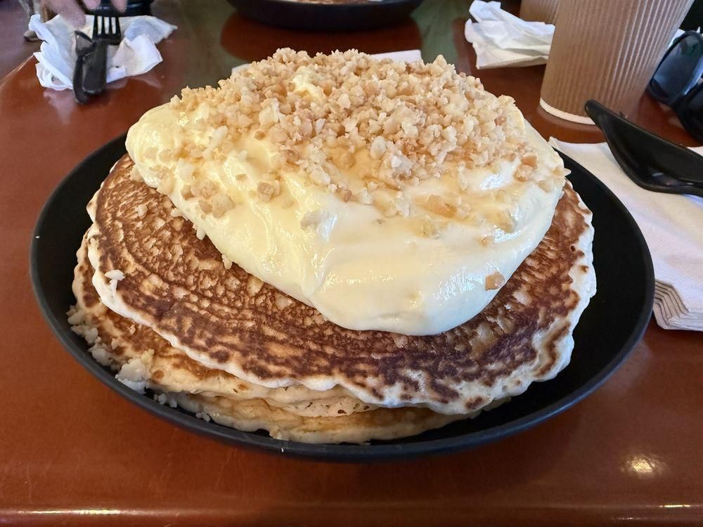 Macadamia Nut Pancakes dish