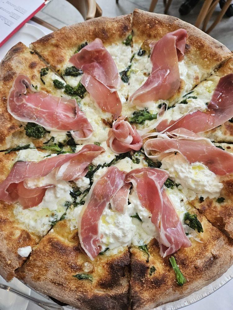 Burrata Pizza dish