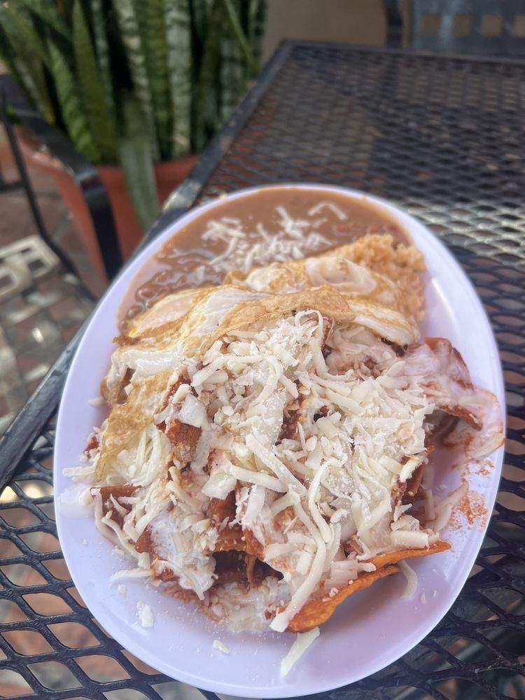 Chilaquiles dish
