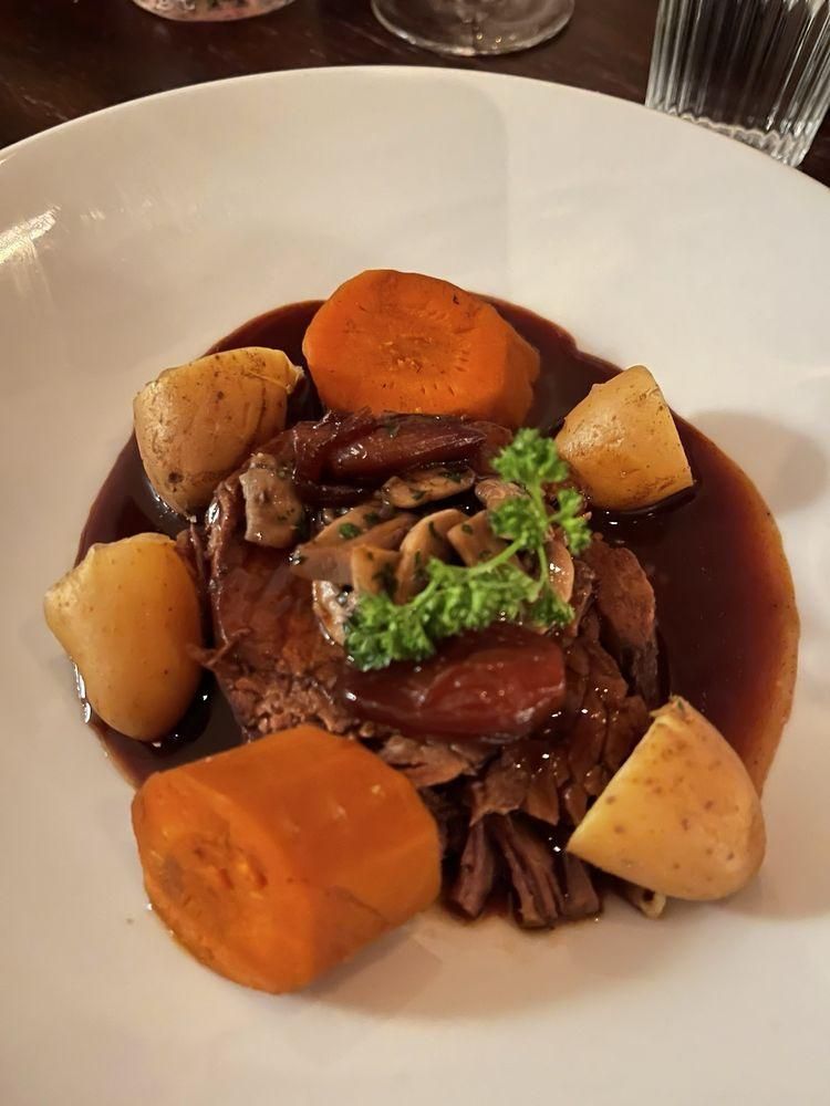 Beef Bourguignon dish