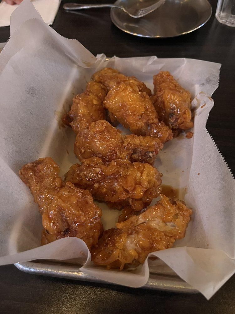 Honey Garlic Wings dish