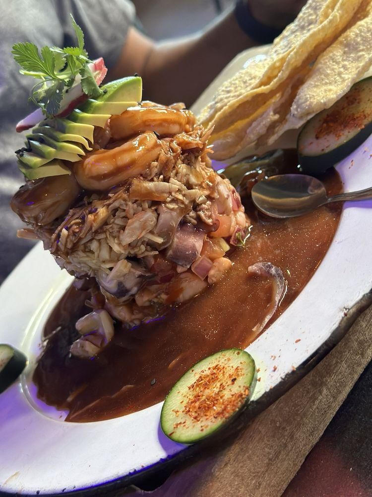 Ceviche dish