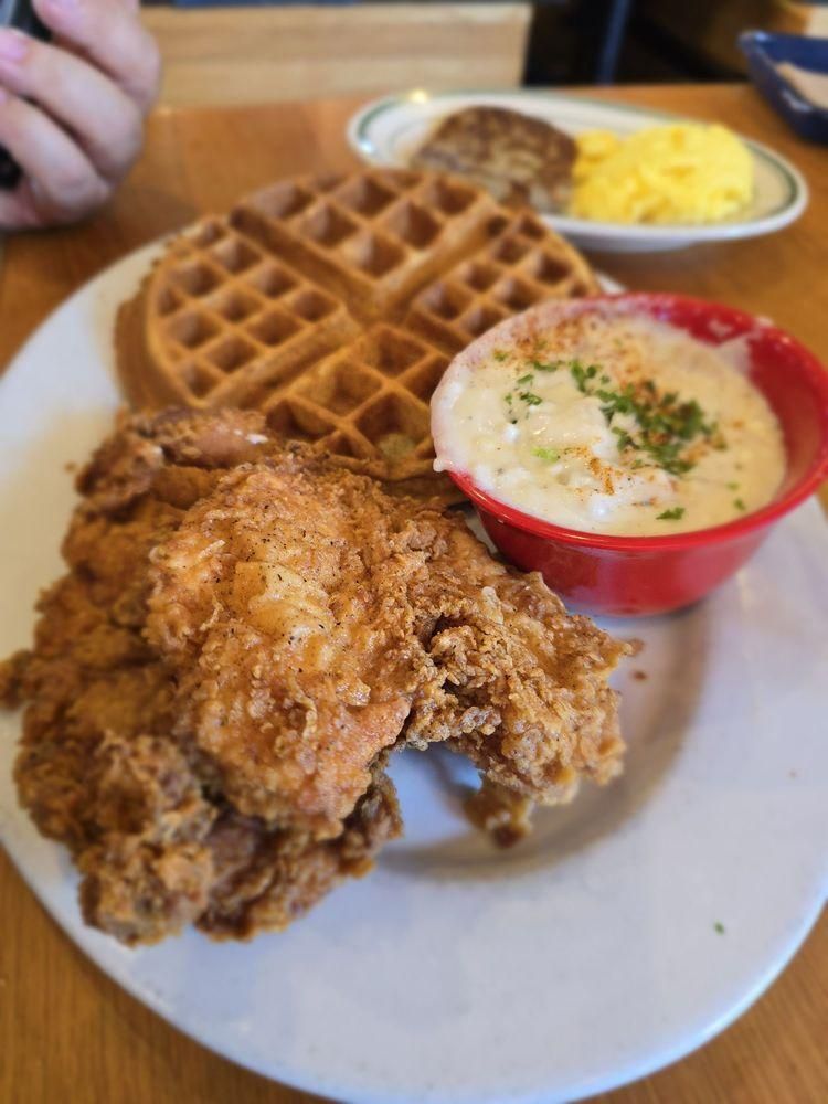 Chicken & Waffles dish