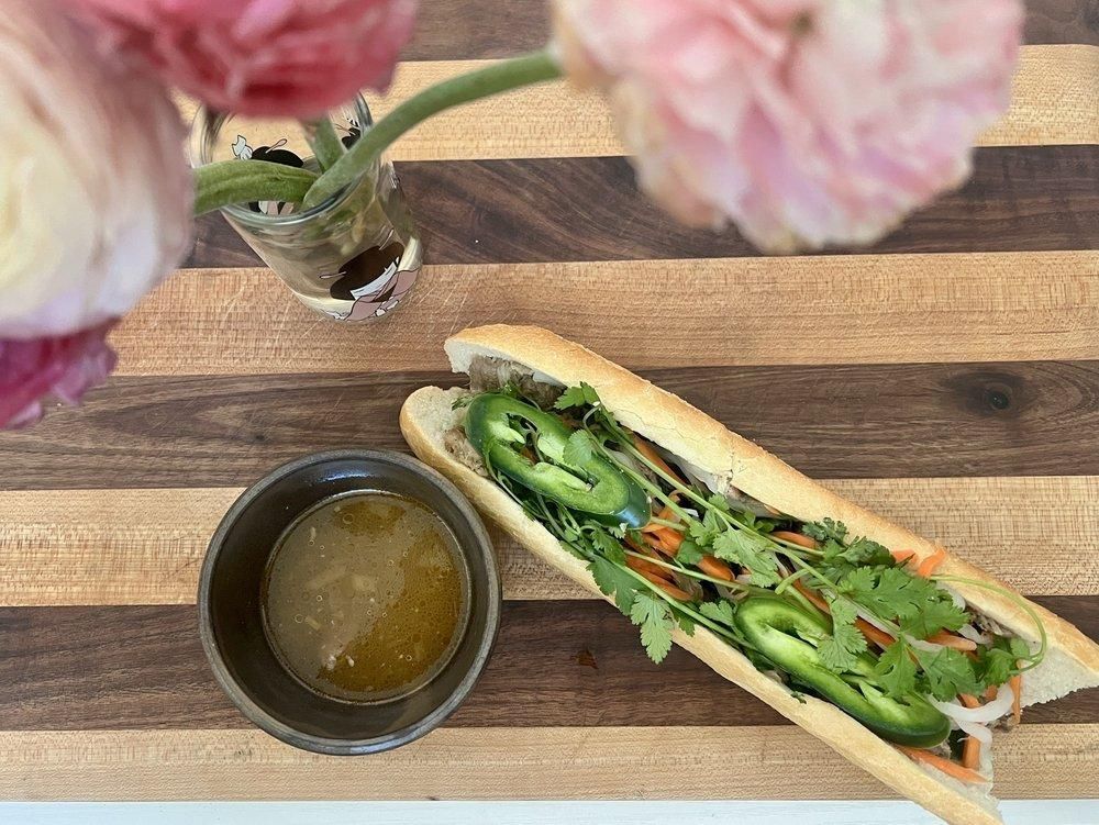 Chicken Banh Mi dish
