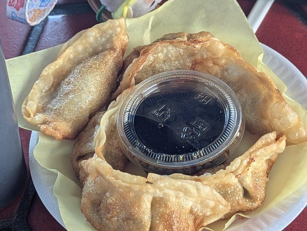 Gyozas dish