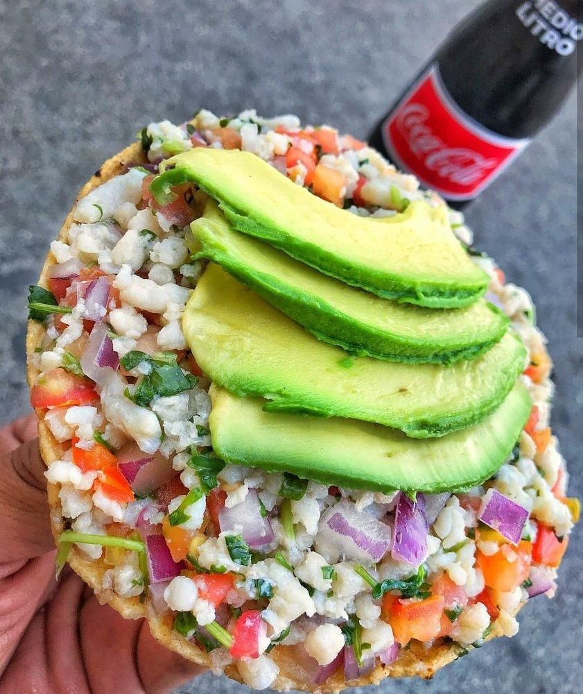 Ceviche dish