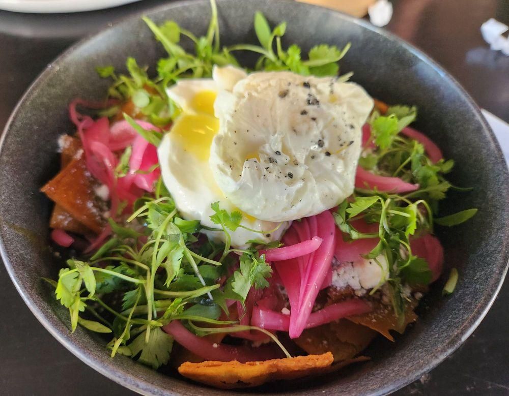 Chilaquiles dish