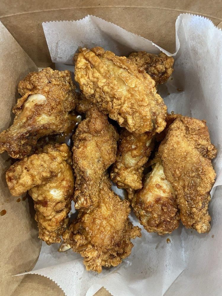Soy Garlic Wings dish