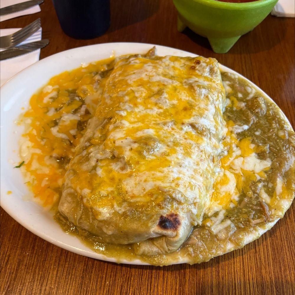 Chile Verde Burritos dish
