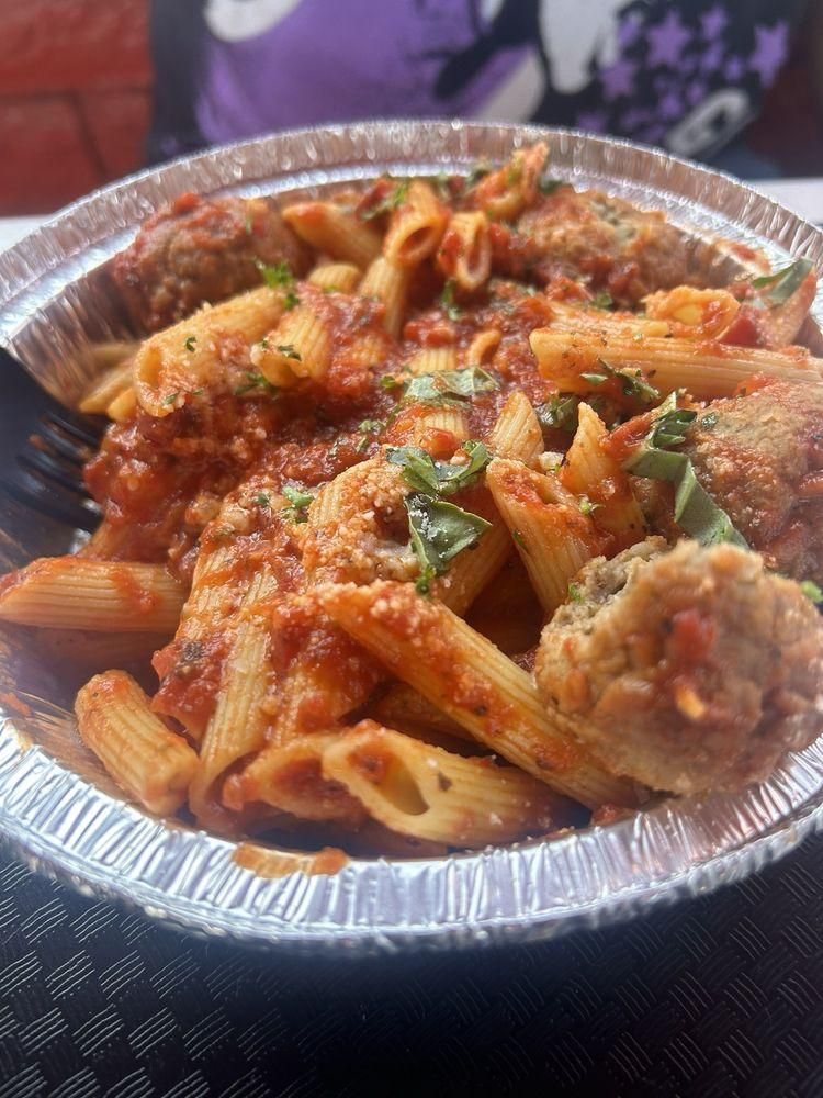 Spaghetti & Meatballs dish