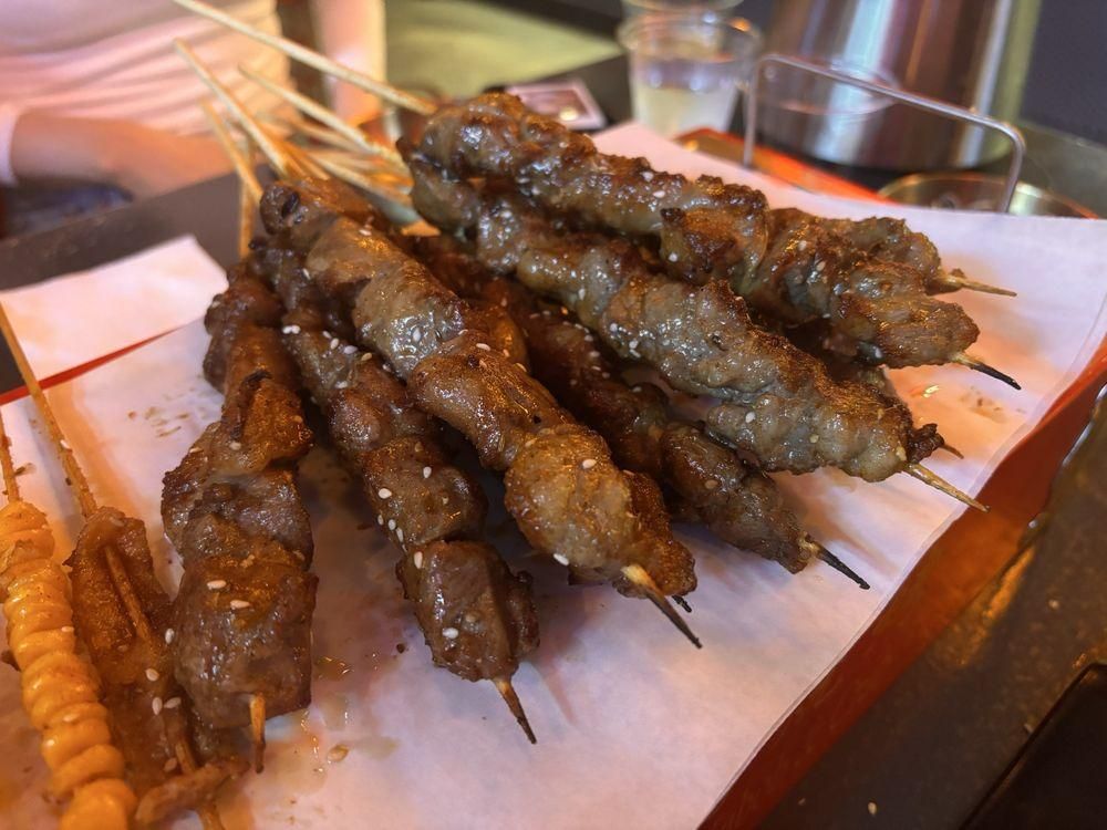 Lamb Skewers dish