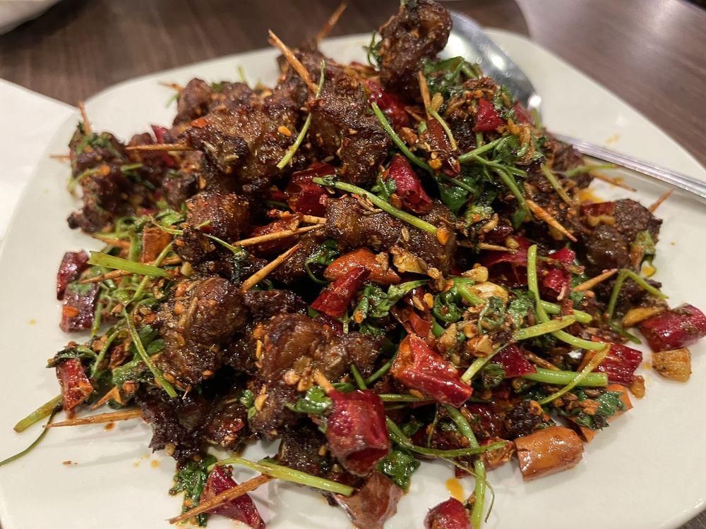 Toothpick Cumin Lamb dish