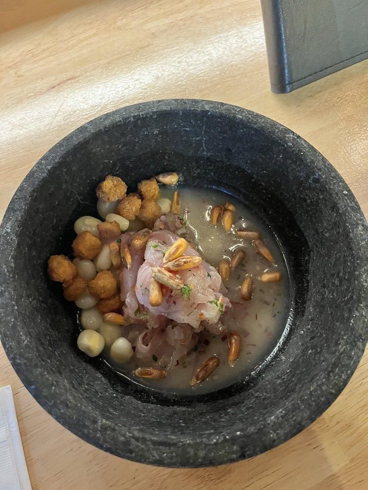 Ceviche dish