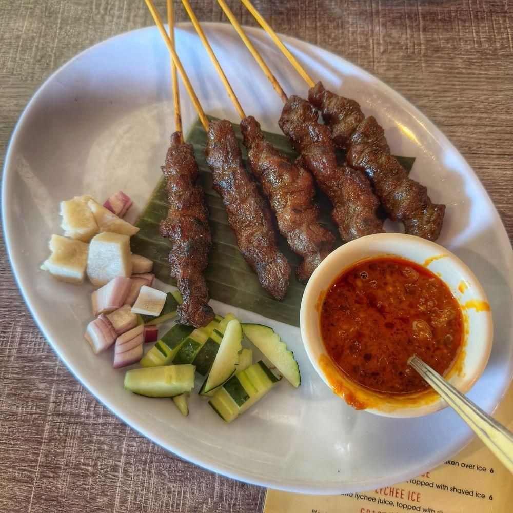 Chicken Satay dish