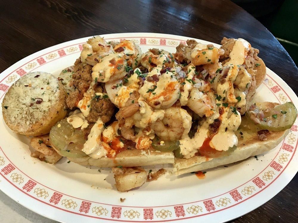 Shrimp Po' Boys dish