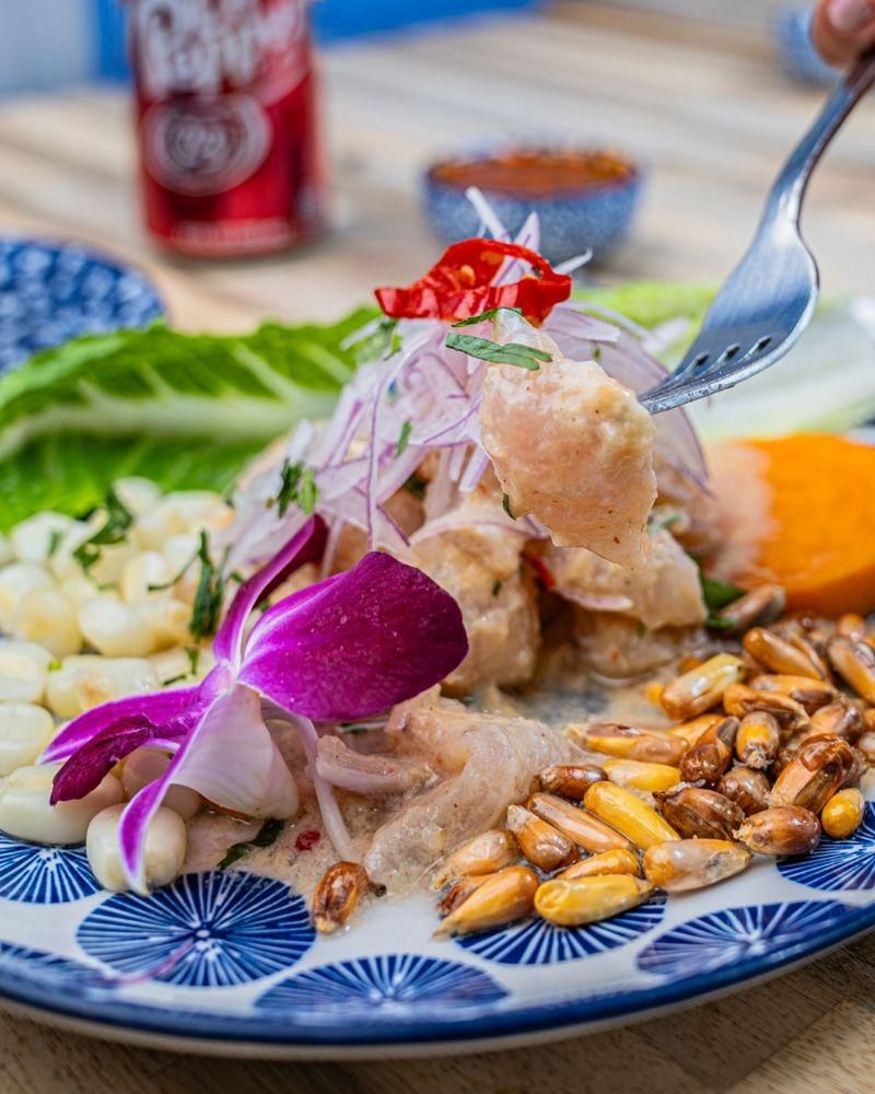 Ceviche dish