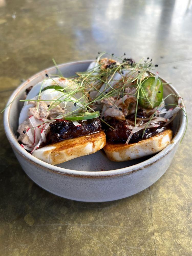 Pork Belly Bao Buns dish