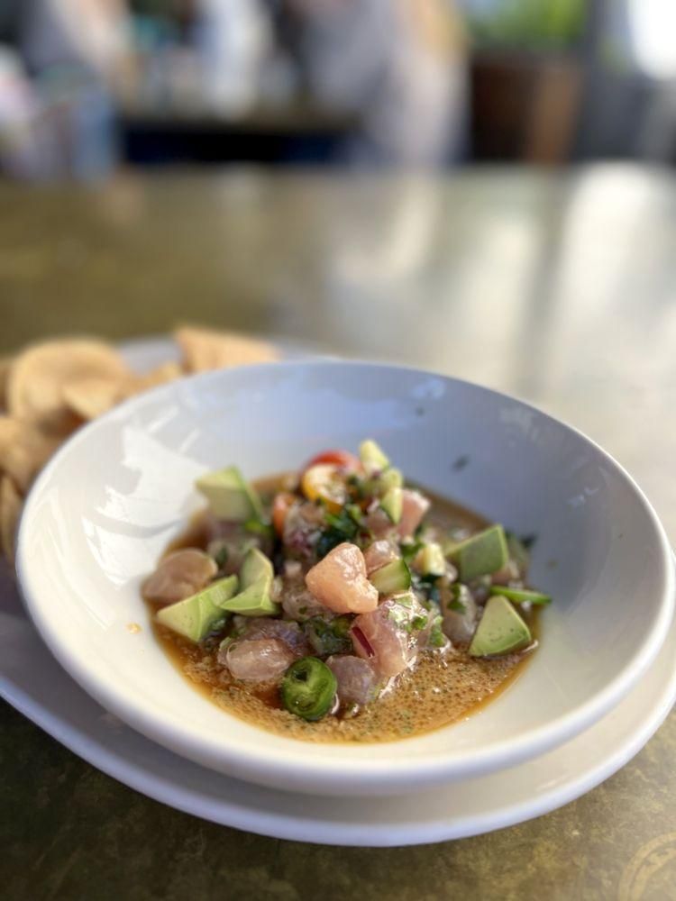 Ceviche dish