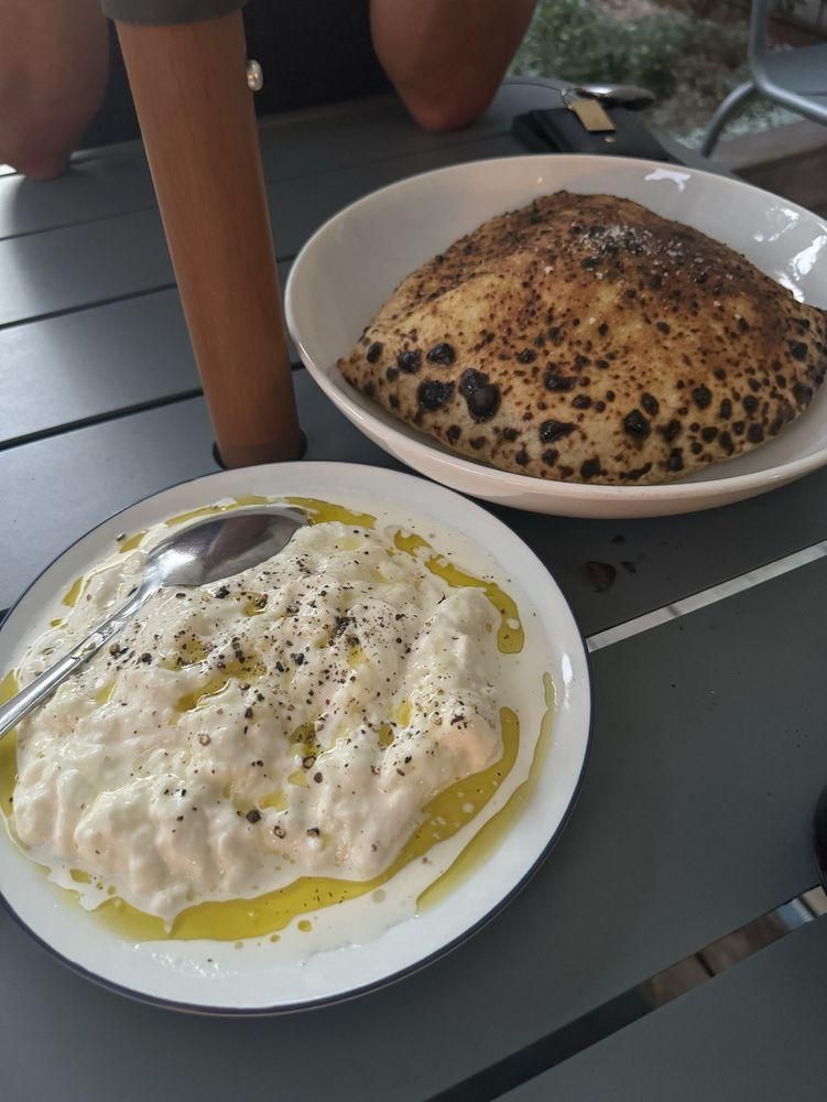 Stracciatella Appetizer dish