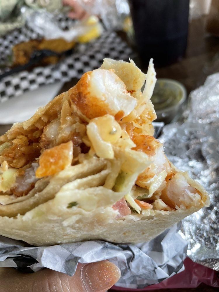 Shrimp Burritos dish