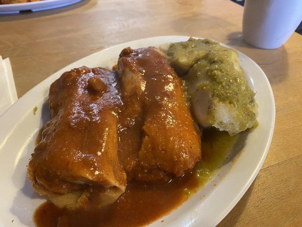 Red Chile Tamales dish