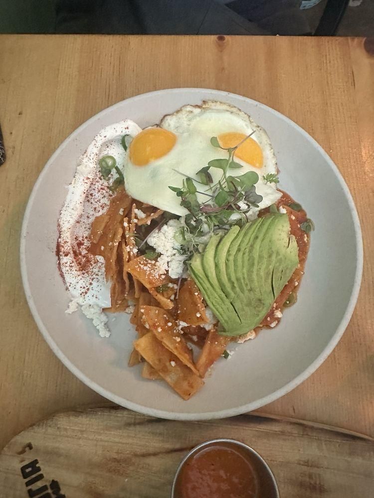 Chilaquiles dish