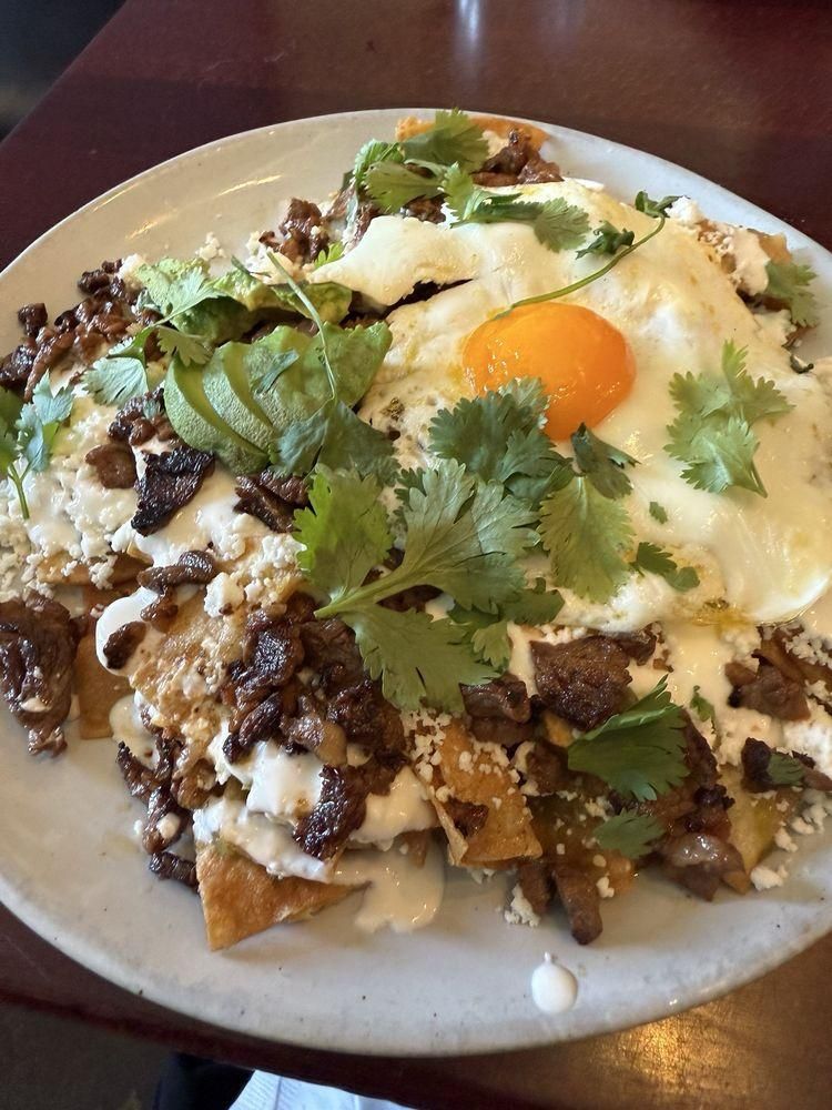 Chilaquiles dish