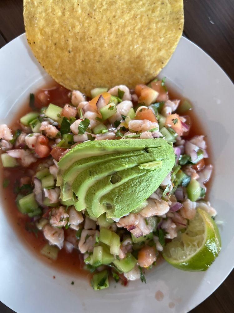 Ceviches dish