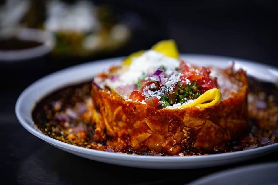Chilaquiles dish