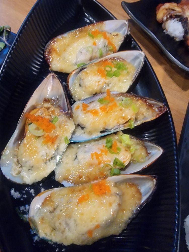 Baked Mussels dish