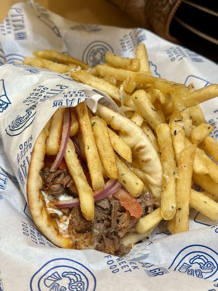 Braised Lamb Pita dish