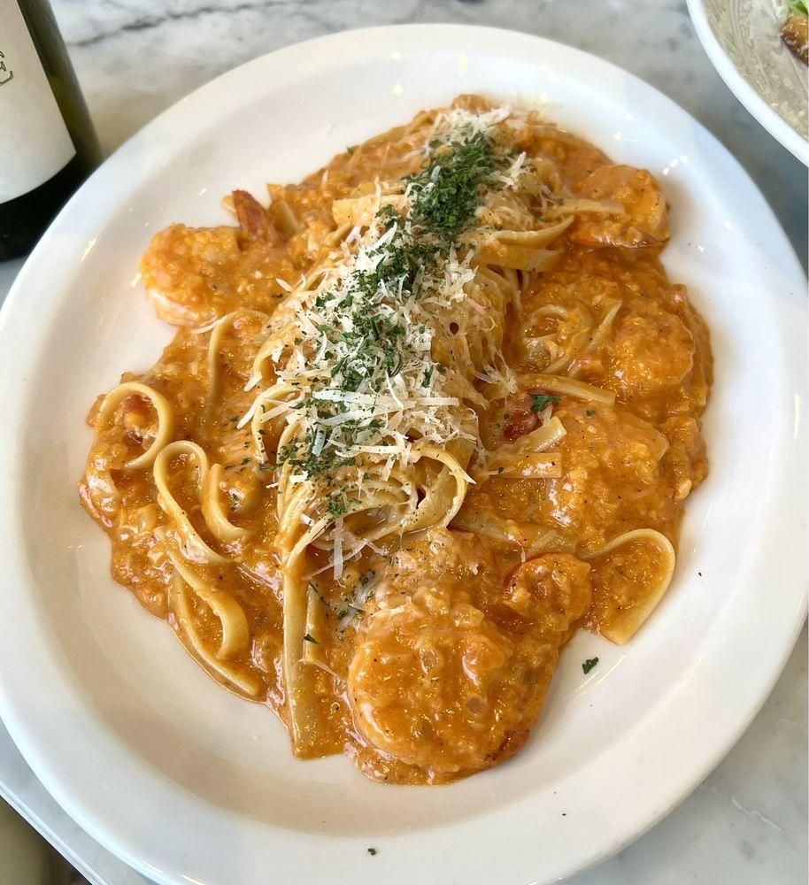 Shrimp Rose Pasta dish