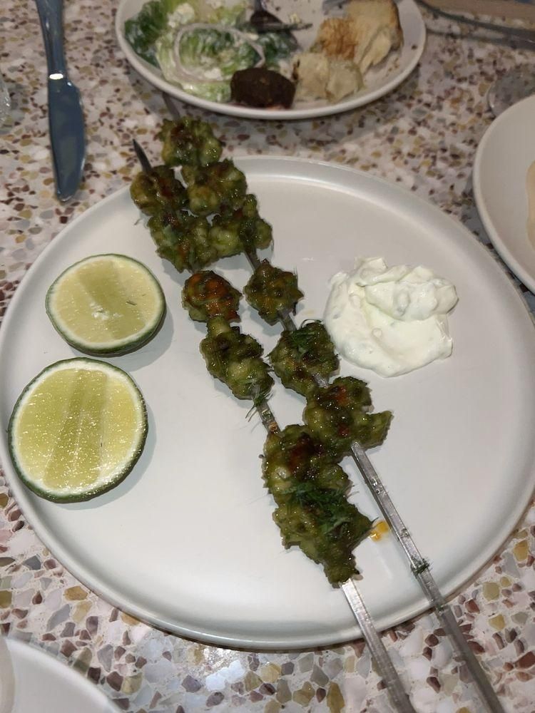 Lobster Skewer dish