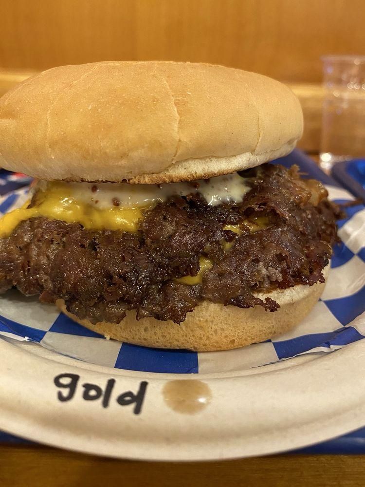 Goldburger dish
