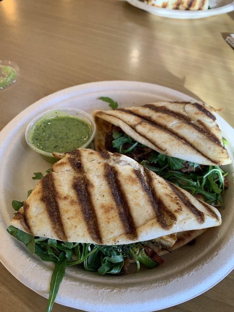 Chimichurri Chicken Melts dish
