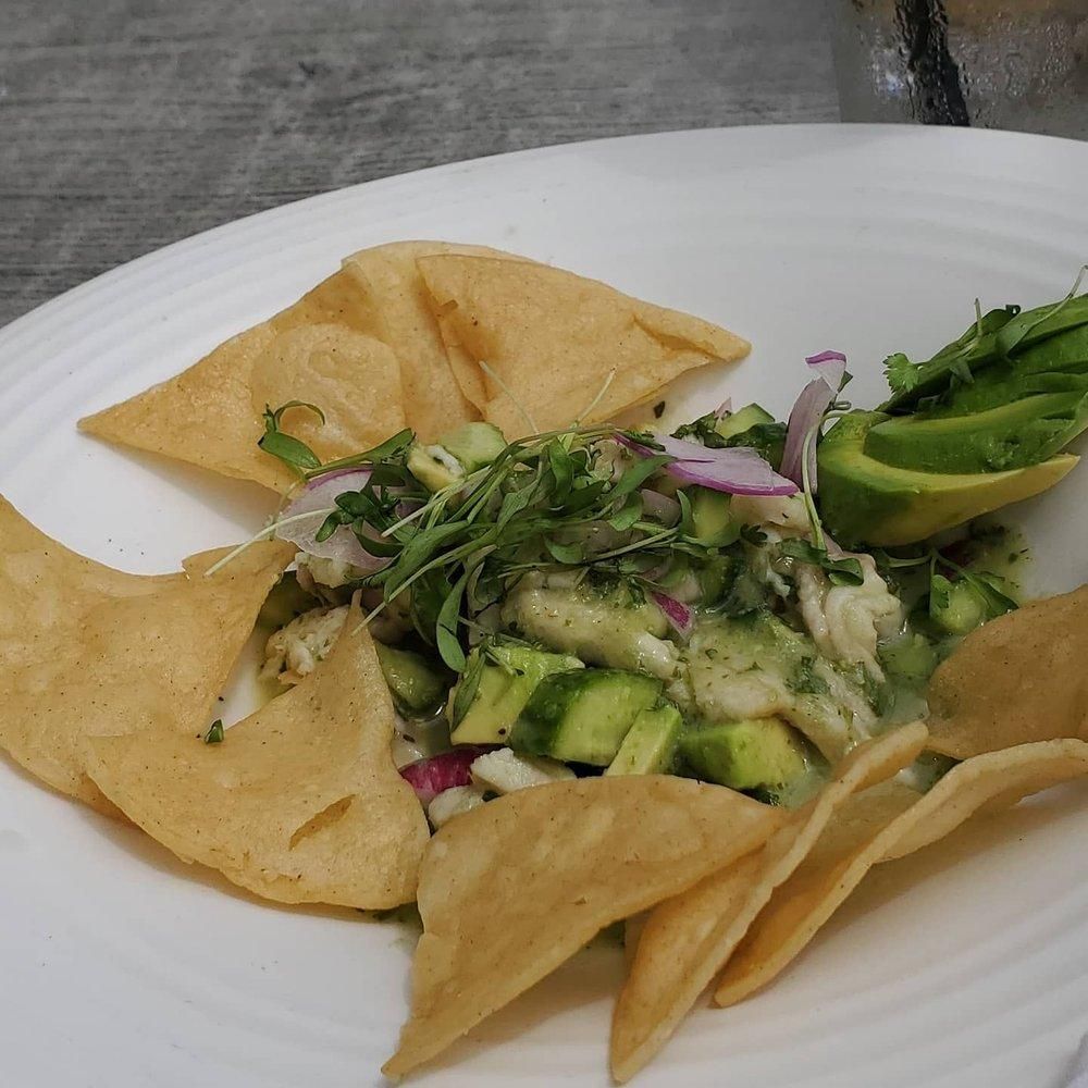 Ceviche dish