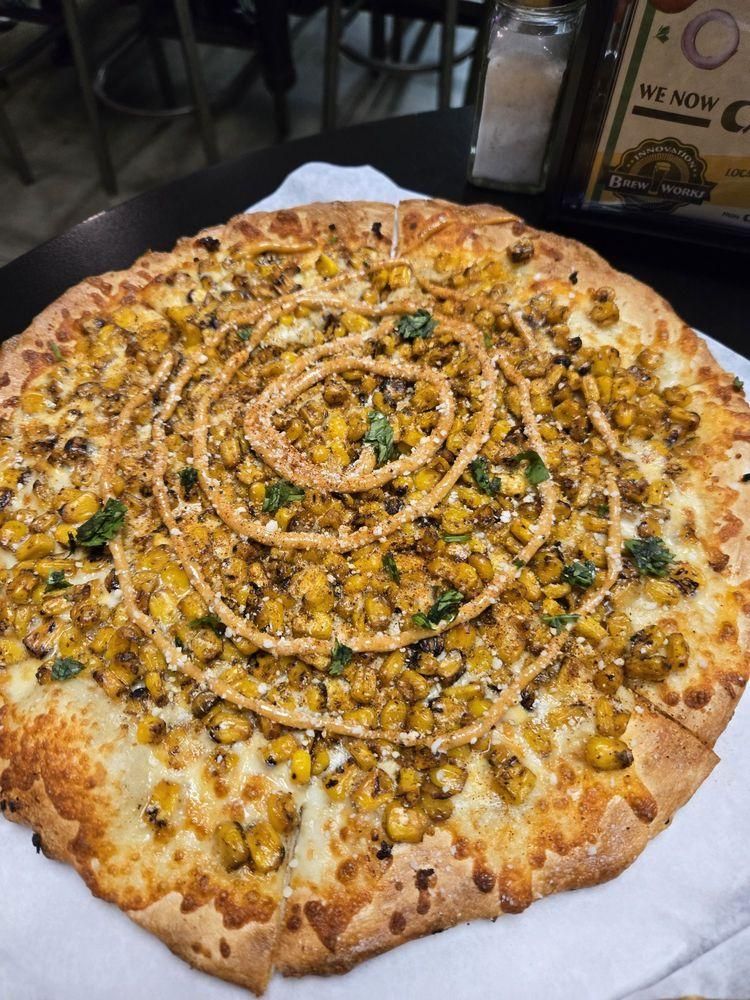 Elote Pizza dish