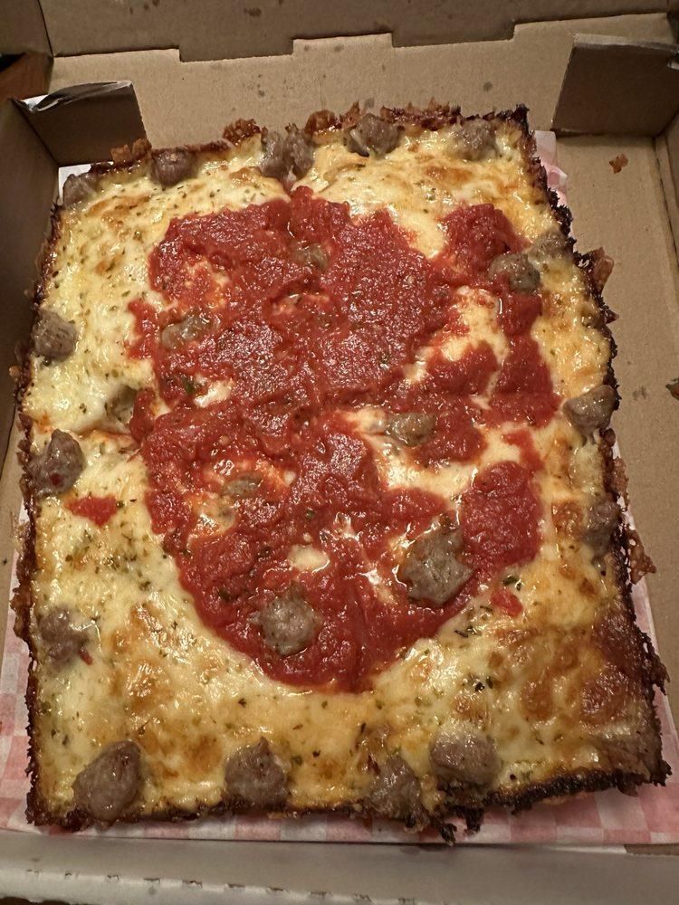 Detroit-Style Pizza dish