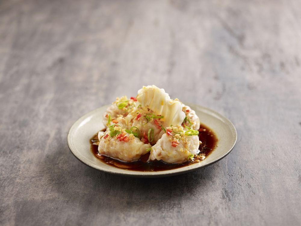 Shrimp & Chicken Wontons dish