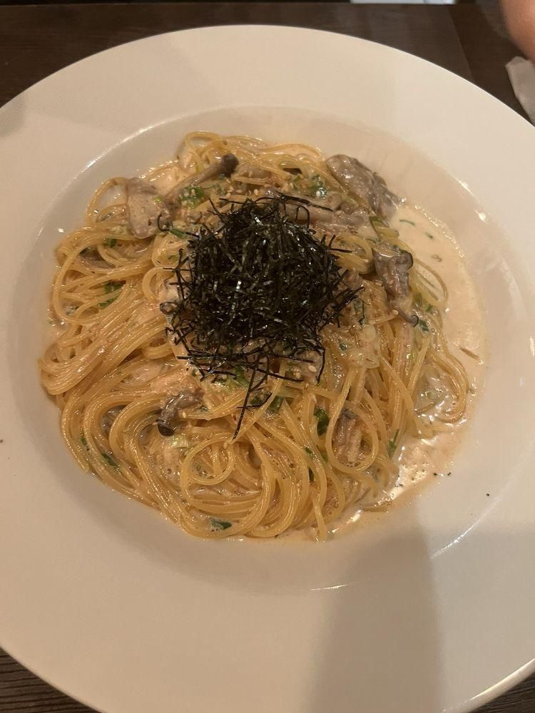 Mentai Cream Japanese Style Pasta dish
