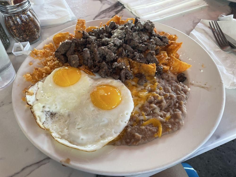 Chilaquiles dish