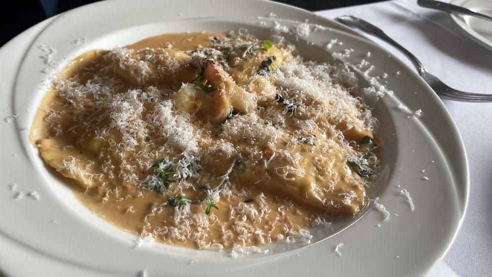 Lobster Ravioli dish