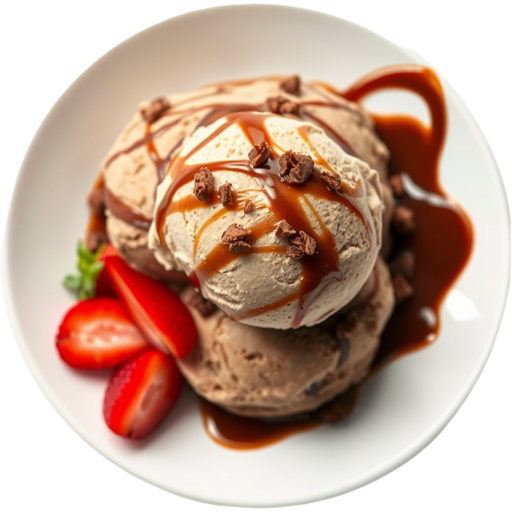 Cacao Vegan Ice Cream dish