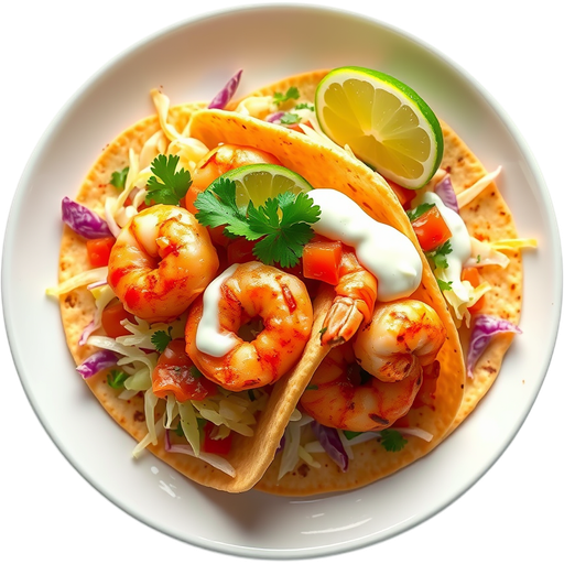 Baja Shrimp Taco dish