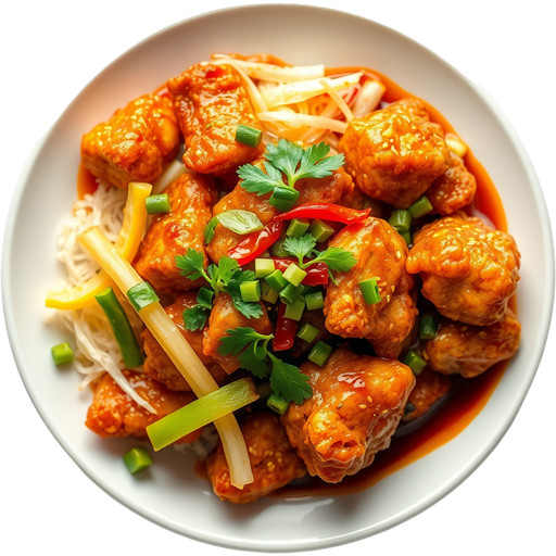 Spicy Lemongrass Chickun dish