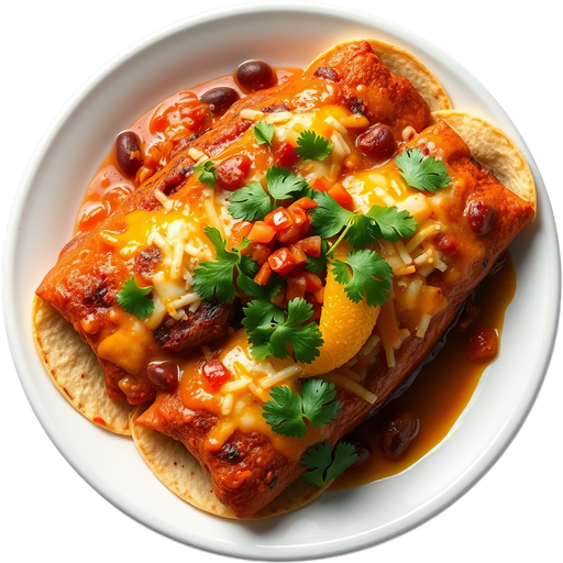 Cochinita Pibil Pork Enchiladas dish