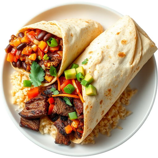 Carne Asada Burrito dish