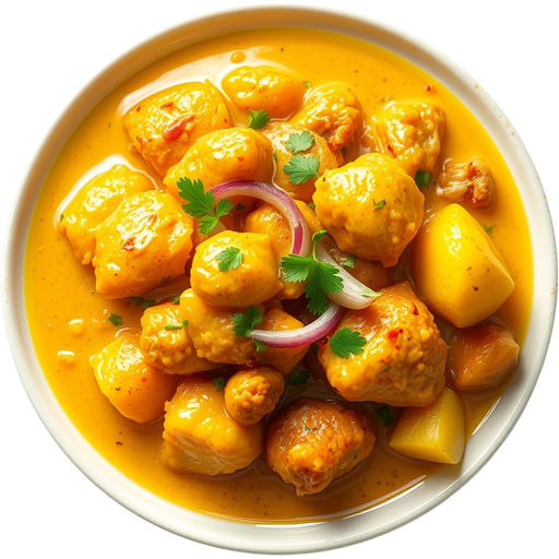 Yellow Chicken Curry dish