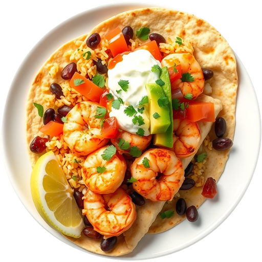 Shrimp Burrito dish