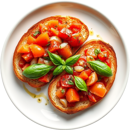 Bruschetta dish